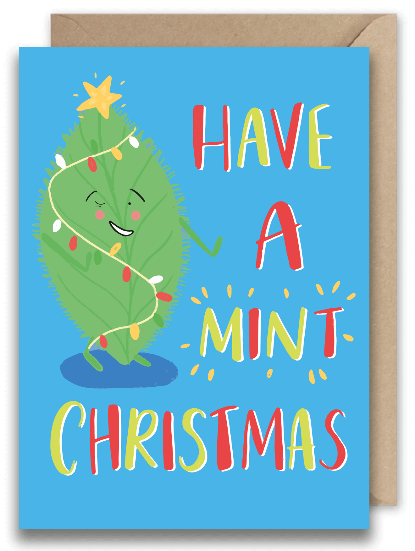 Have A Mint Christmas Herb Christmas Card Greeting Card from