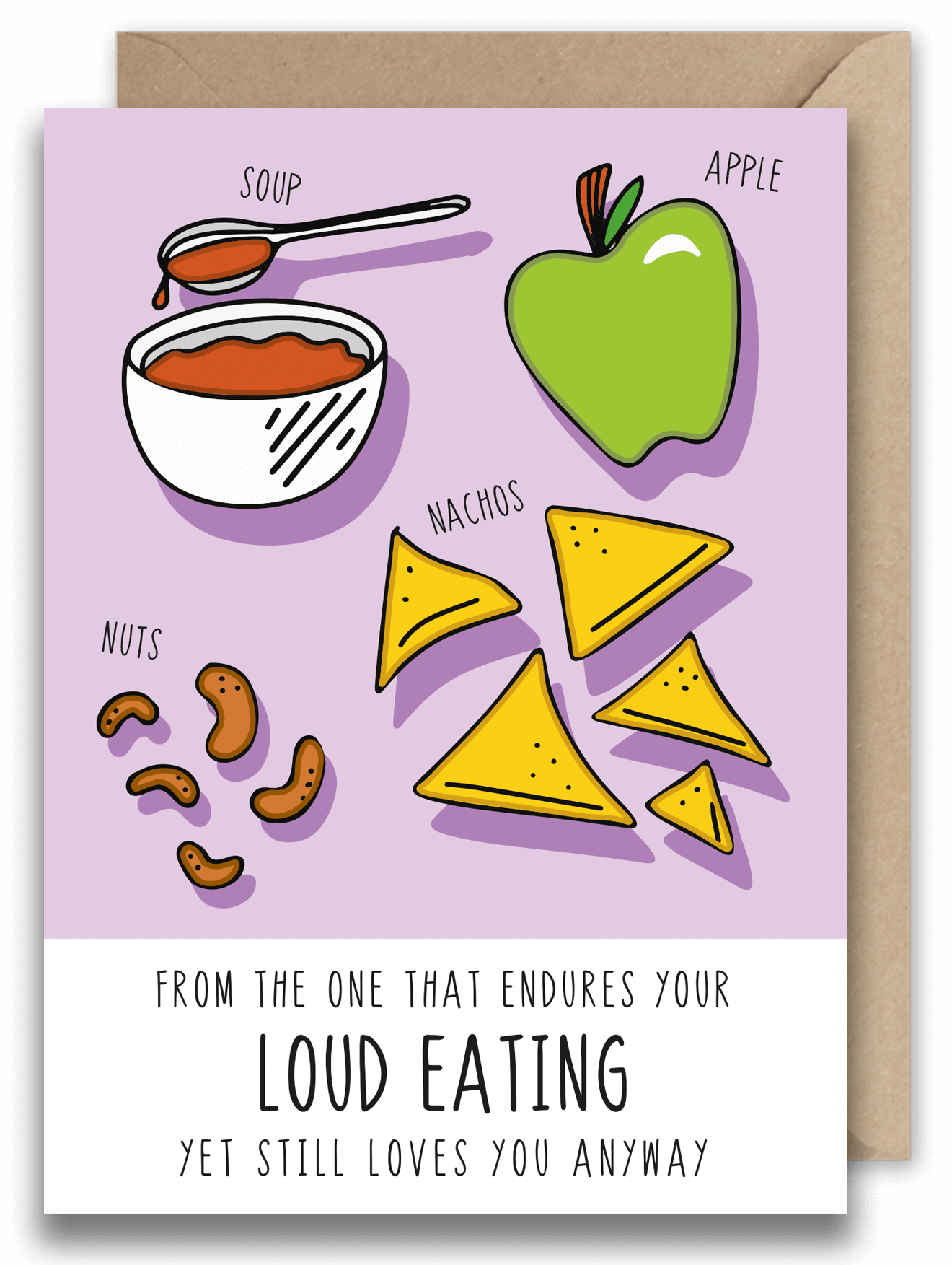 Loud Eating Greeting Card from Pheasant Plucker